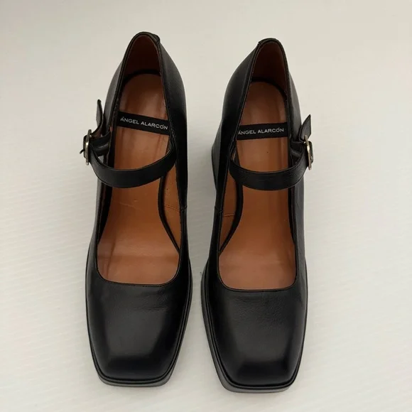 Anthropologie Angel Alarcon Ankle-Strap Heels Sz. 38 - Picture 6 of 14